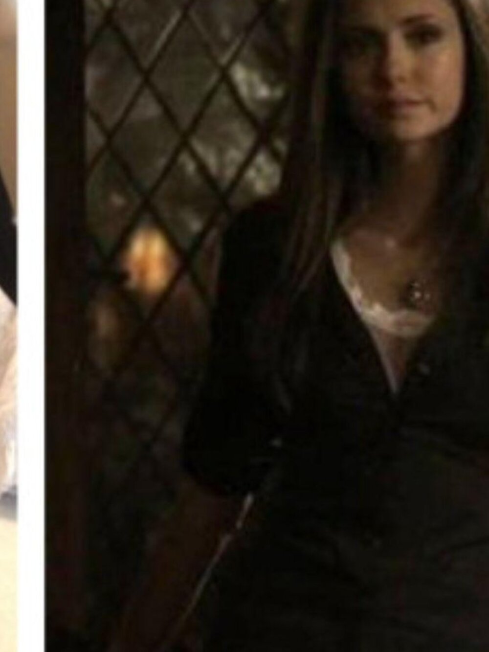 ASO Elena Gilbert Season 2 Express Charcoal Utility Button Up Shirt